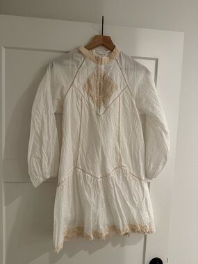 Ciebon | Dresses | Nwot Ciebon Eryn Metallic Print Tie Waist Long Sleeve  Maxi Dress | Poshmark